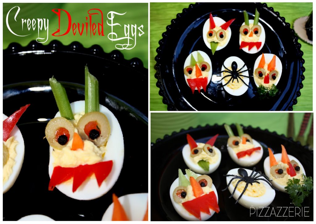 Creepy Deviled Eggs