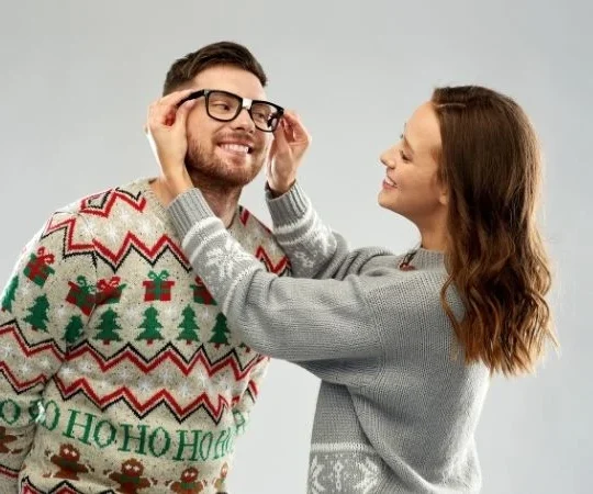 how to wear ugly christmas sweater