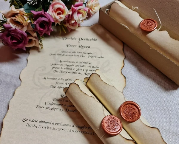 Parchment Scroll Invites