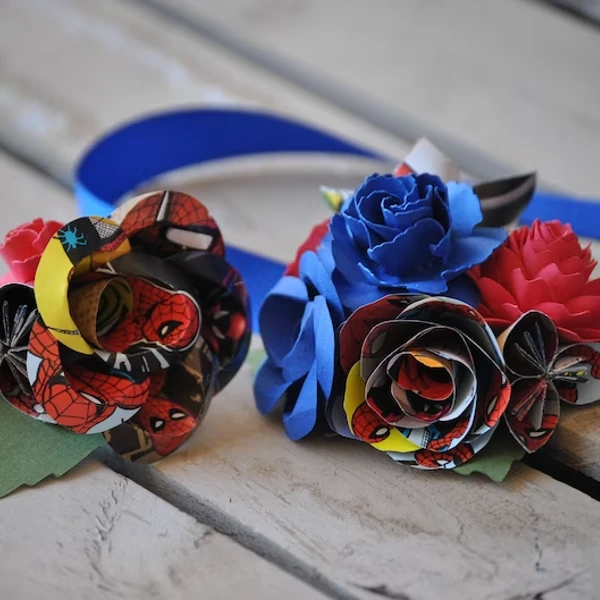 Comic Corsage & Boutonniere